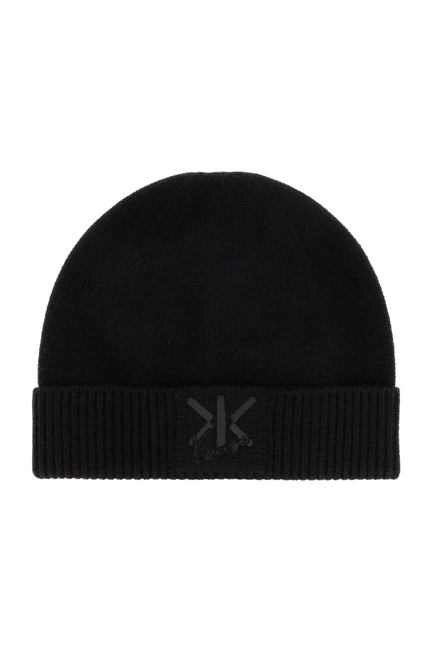 Black Beanie with embroidered logo Kenzo - Vitkac AS